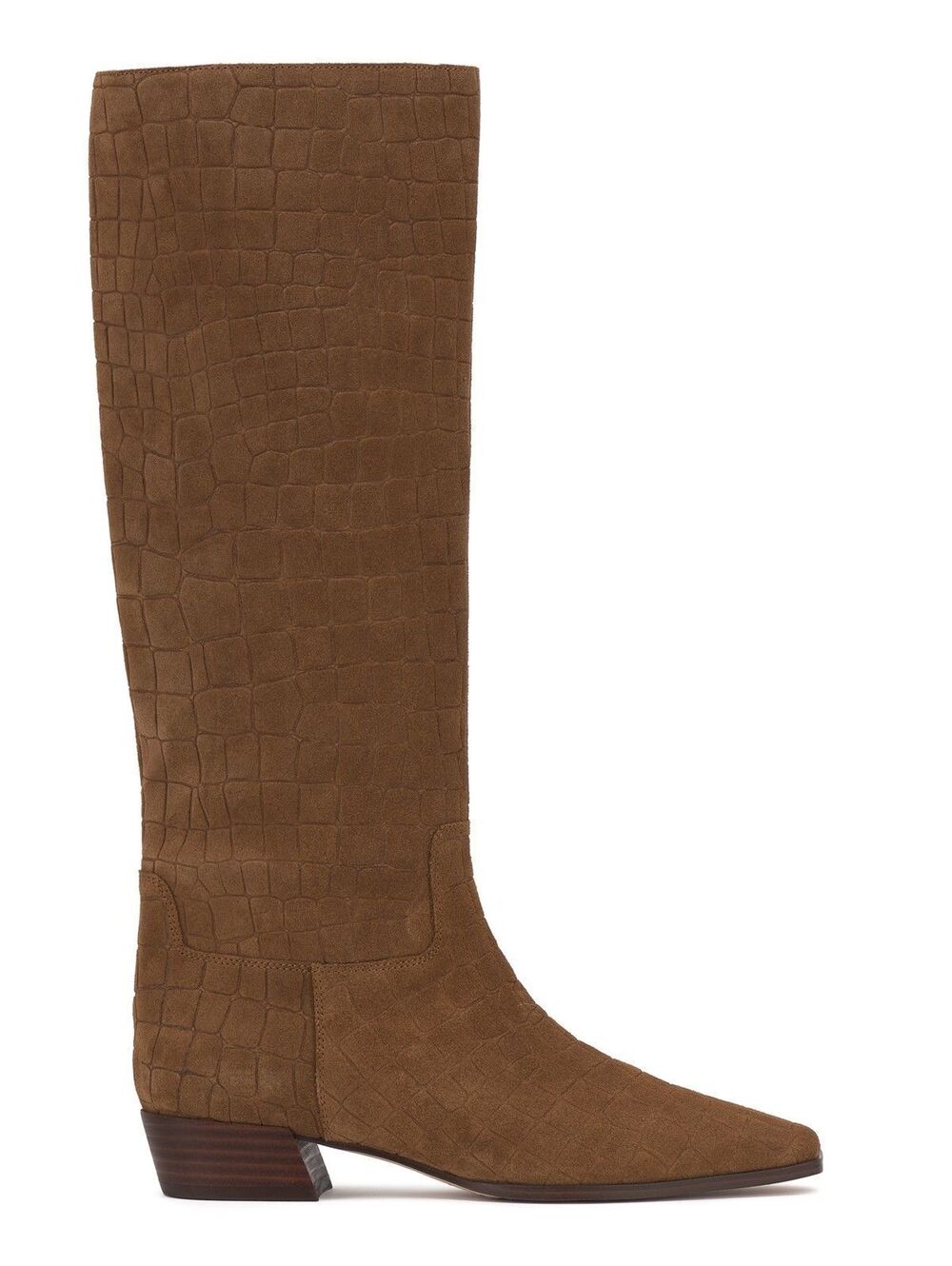 Vince Camuto Pavla Embossed Boots in Fawn 7 M ($229)